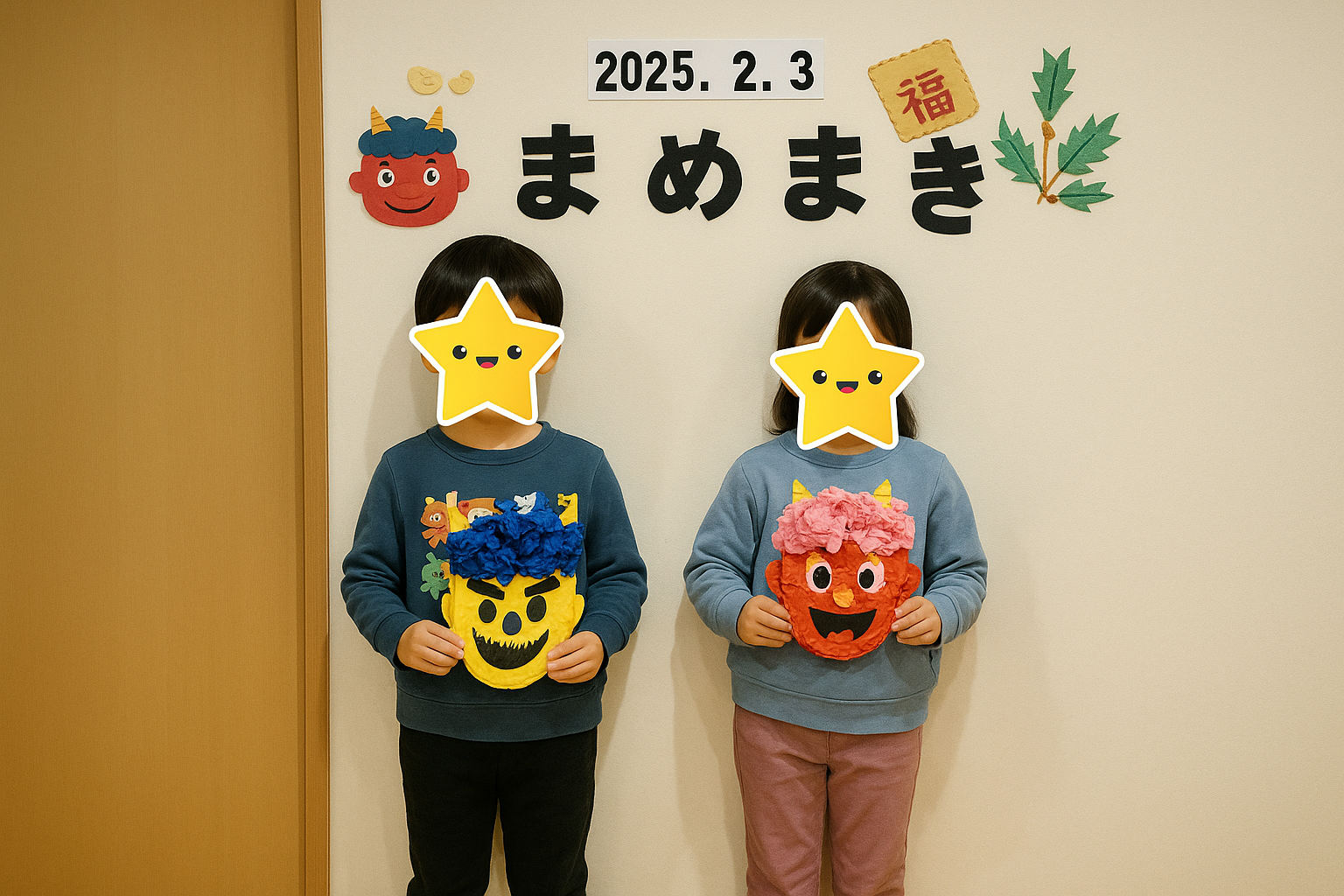 🎭 豆まき ～心の中の鬼、いなくなぁれ！～ | なのはな保育園