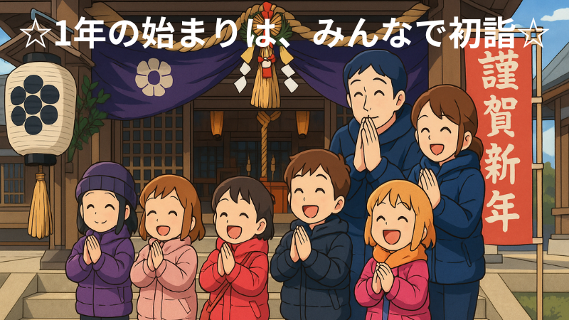 なのはな保育園 ☆1年の始まりは、みんなで初詣☆